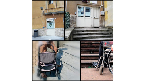 Carcare, il Gruppo Lorenzi sindaco: "Barriere architettoniche presso gli uffici comunali, problemi per utenti con disabilità e mamme con passeggini"