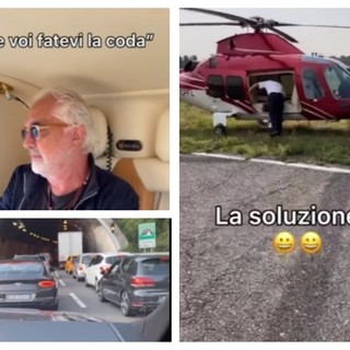 Dopo Mancini anche Briatore bloccato in autostrada, ma l'imprenditore trova la soluzione (VIDEO)