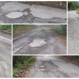 Lontano (ma non troppo) dalle strade del Giro, quella provinciale "dell'outdoor" dove l'asfalto voragini e "tappulli" (FOTO)