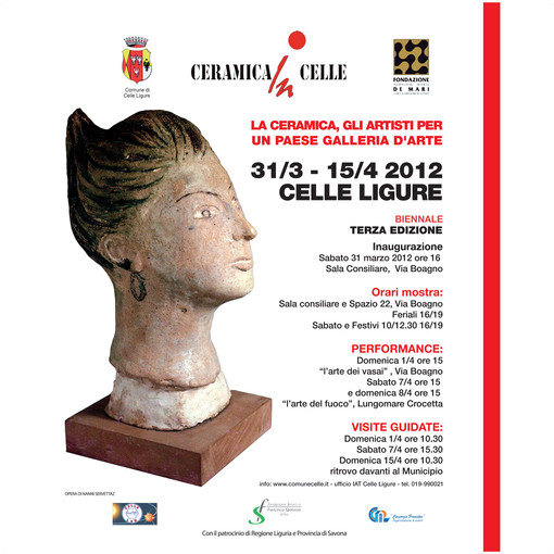 Celle Ligure, “La ceramica, gli Artisti per un paese galleria d’Arte” Celle Ligure, “La ceramica, gli Artisti per un paese galleria d’Arte”