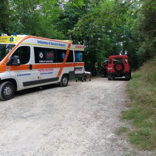 Biker soccorso a Tovo San Giacomo: intervento dei vigili del fuoco e dei sanitari (FOTO)