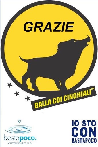 Balla coi Cinghiali sta con Bastapoco Onlus