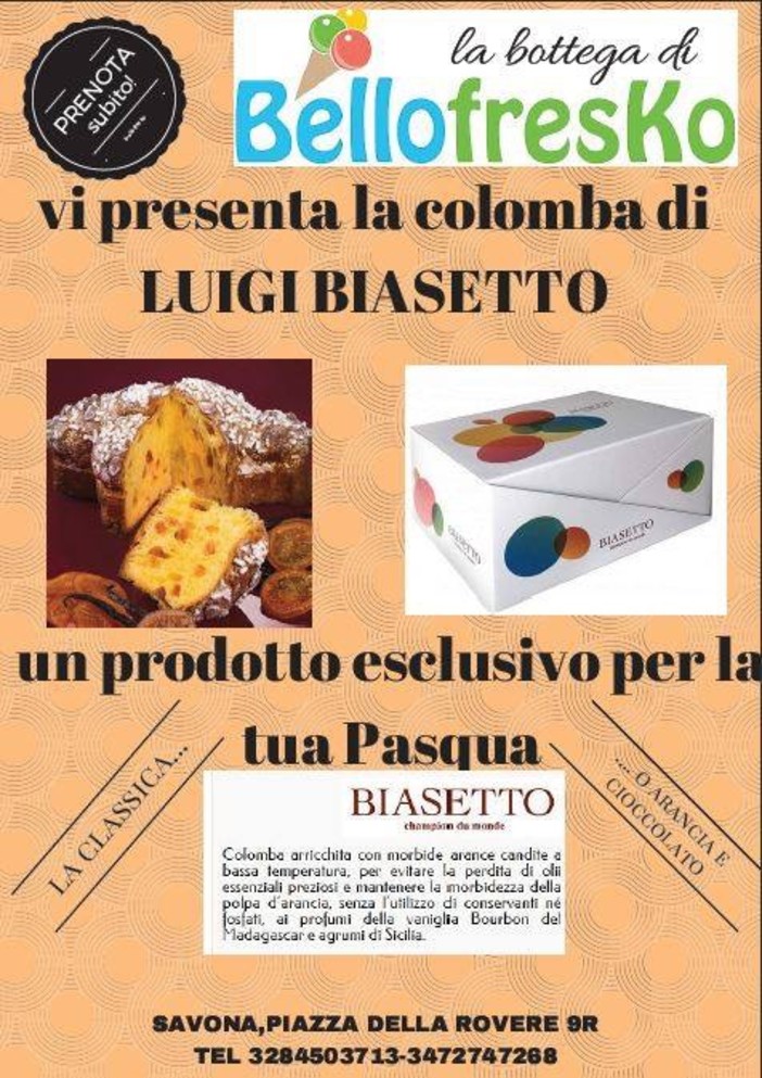 Tanti eventi alla gelateria  "Bellofresko" di Savona