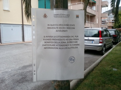 Allarme bocconi avvelenati a Pietra Ligure Allarme bocconi avvelenati a Pietra Ligure