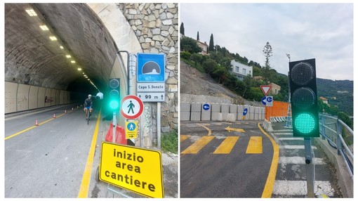 Finale, pronta la riapertura dell'Aurelia a Capo San Donato: il via domenica mattina alle 10