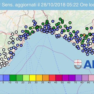 Forti precipitazioni nel levante savonese: il bollettino di Arpal