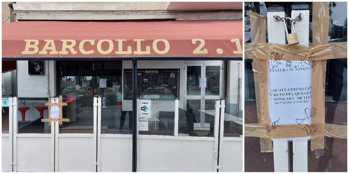 Alcolici ai minori senza controllarne l'età: la Questura chiude il Barcollo 2.1 di Albissola Marina