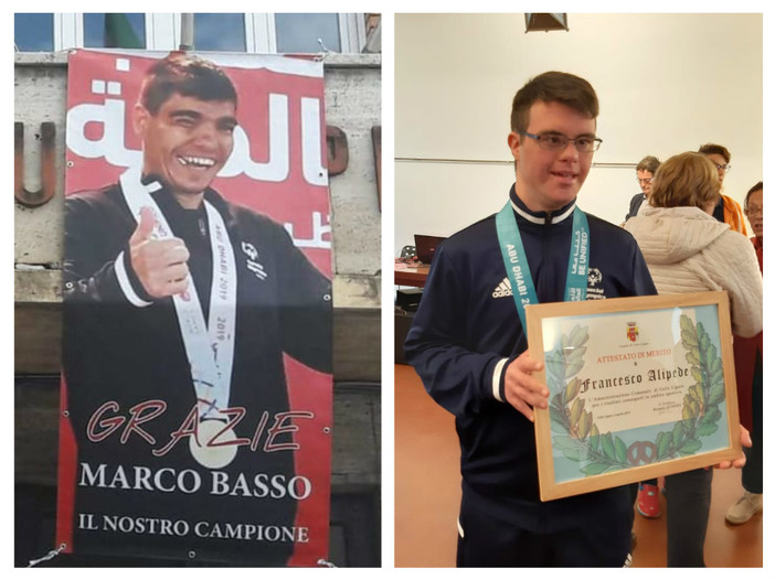 Special Olympics di Dubai, i trionfi di Marco Basso e Francesco Alipede festeggiati ad Albissola e Celle (FOTO e VIDEO) Special Olympics di Dubai, i trionfi di Marco Basso e Francesco Alipede festeggiati ad Albissola e Celle (FOTO e VIDEO)