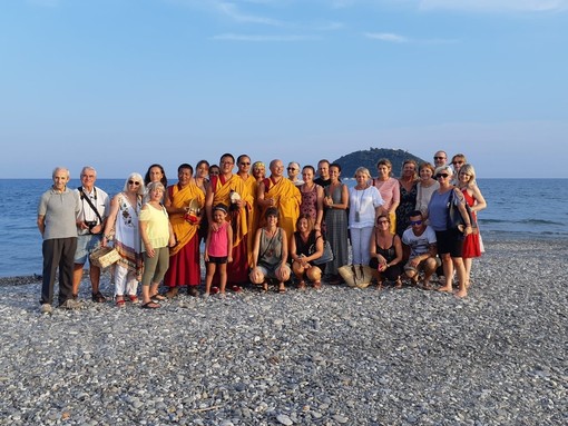 Albenga, conclusa ieri pomeriggio la visita dei monaci buddisti