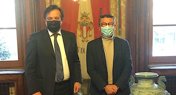 Savona, Brunetto (Lega) incontra neo sindaco Russo e visita farmacie del territorio