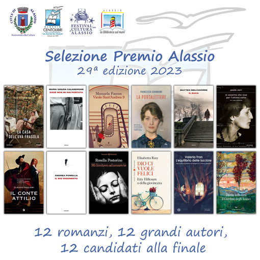 Alassio Centolibri - Un Autore per l'Europa: ecco i primi dodici finalisti