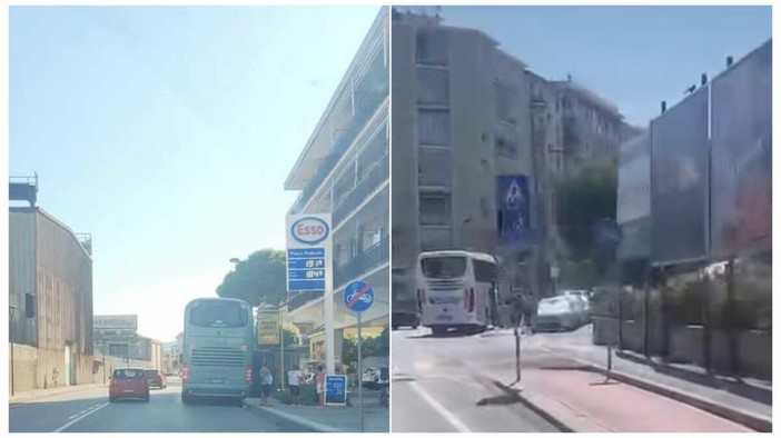 Savona, ordinanza "anti bus turistici" nel weekend, il divieto è già stato aggirato Savona, ordinanza "anti bus turistici" nel weekend, il divieto è già stato aggirato