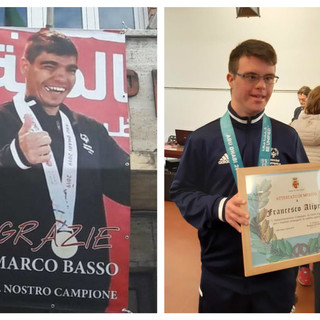 Special Olympics di Dubai, i trionfi di Marco Basso e Francesco Alipede festeggiati ad Albissola e Celle (FOTO e VIDEO)