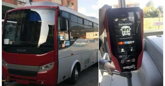 Nuova bigliettazione di Tpl, scatta il pagamento elettronico mentre timbra il biglietto cartaceo