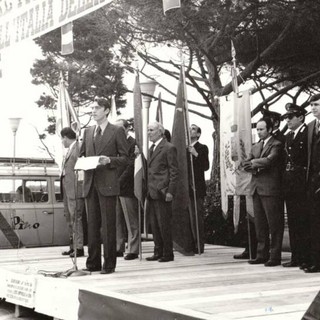 Un'immagine di Piero Bertolotti da sindaco spotornese negli anni '70 (foto Comune di Spotorno)