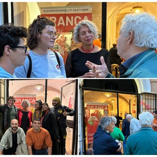 Regionali, Branca inaugura il point in via Verzellino a Savona: "Le idee migliori nascono dal confronto e dalla collaborazione"