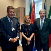 Affari internazionali, il Presidente Bucci incontra gli ambasciatori Arganña Mateu e Fondi: "Rafforzati gli storici legami tra la Liguria e il Paraguay" Affari internazionali, il Presidente Bucci incontra gli ambasciatori Arganña Mateu e Fondi: "Rafforzati gli storici legami tra la Liguria e il Paraguay"