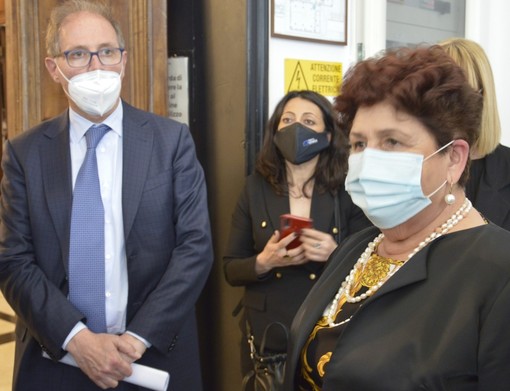 La viceministra alle infrastrutture Teresa Bellanova a Genova: "Autostrade? Ho chiesto una programmazione degli interventi" (FOTO e VIDEO)