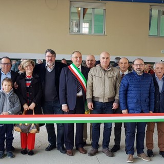 Ceriale inaugura il bocciodromo, Fazio: "Presto via al bando per la gestione del bar"