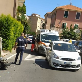 Borgio Verezzi, scontro auto-moto, una persona in codice rosso