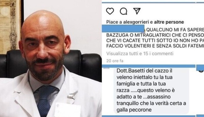 Minacce a Bassetti: cresce l'onda di odio che arriva dalla rete Minacce a Bassetti: cresce l'onda di odio che arriva dalla rete