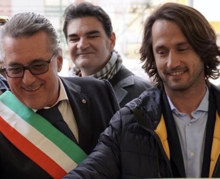 Il vicesindaco Pierfederici, a destra, insieme all'ex sindaco Bozzano