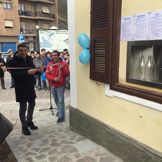 Cairo Montenotte, inaugurata la nuova casetta dell'acqua in via Colla