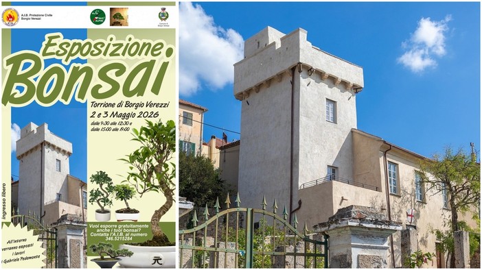 Borgio Verezzi, al torrione “Viaggio nella bellezza della natura, dai bonsai ai confini del mondo”