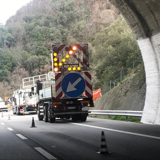 Ispezione e manutenzione gallerie, sulla A10 chiuso il tratto tra l'allacciamento con la A26 e Arenzano in direzione Savona