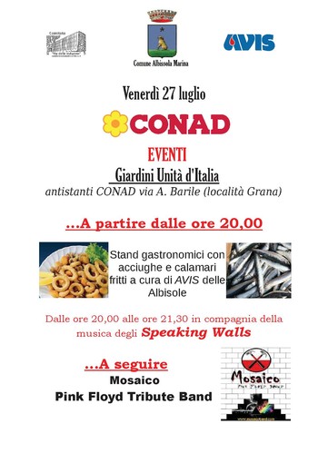 Albissola Marina: venerdì serata “Musica &amp; Food” nei Giardini Unità d’Italia