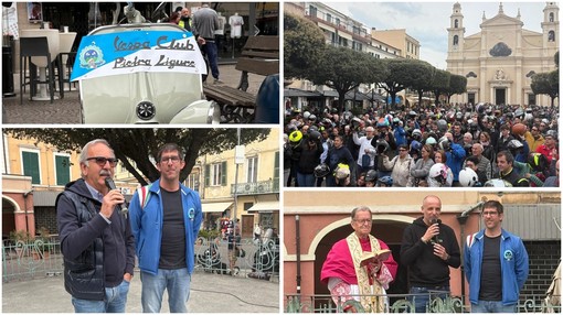 Vespa Club Pietra Ligure, quarta edizione da record per la "Benedizione dei caschi" Vespa Club Pietra Ligure, quarta edizione da record per la "Benedizione dei caschi"
