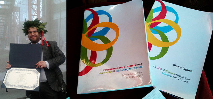 Il neo-laureato Luigi Scala e il turismo: "La mia Pietra Ligure? Un bel foglio bianco tutto da scrivere"