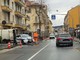Albisola, si rompe un tubo della fogna in corso Ferrari: polizia locale sul posto