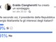 Ciangherotti (FI): &quot;In un mio sondaggio Facebook, il 91% è contro Mattarella. Coraggio, insieme bisogna reagire&quot;