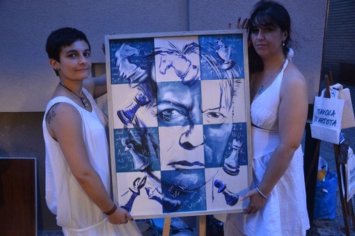 Albissola Marina: David Bowie e Freddie Mercury "rinascono" nelle opere delle pittrici Di Fonzo e Porro