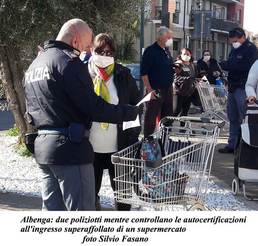 Continuano ad Albenga i controlli serrati per il contenimento del Covid-19