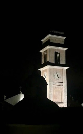 Tovo, migliorata l'illuminazione del campanile di San Giacomo
