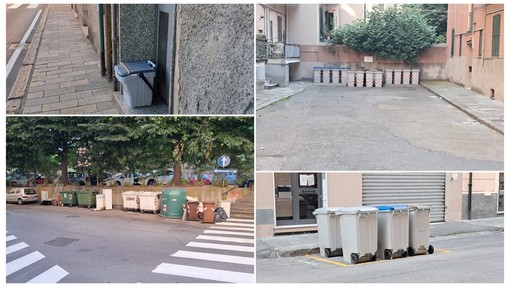 Porta porta a Savona, "spariti" i mastelli tra i tanti gruppi di bidoni condominiali