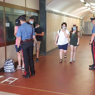 Nelle foto i controlli messi in campo dai carabinieri della Compagnia di Alassio