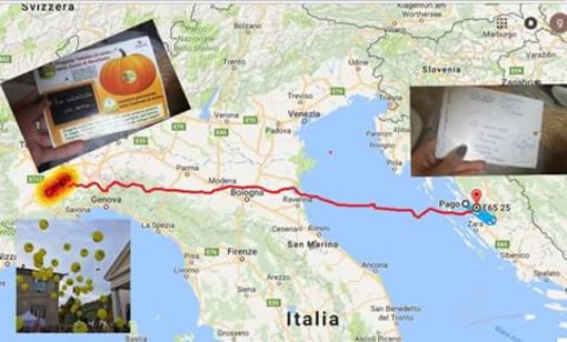 I palloncini di coldiretti arrivano fino in Croazia I palloncini di coldiretti arrivano fino in Croazia