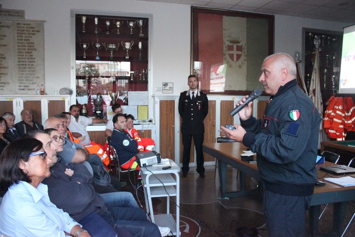 La Croce Bianca di Albenga a lezione sulla scena del crimine