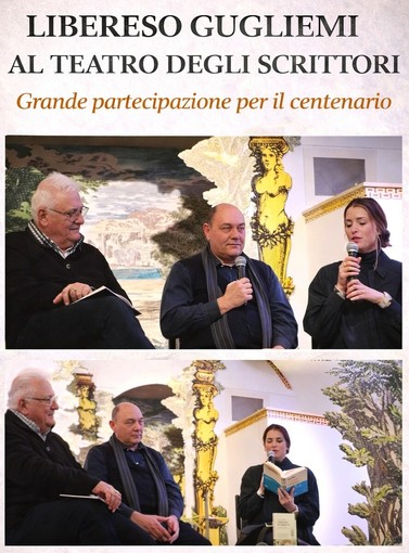 Roma: grande partecipazione per il ricordo di Libereso Guglielmi al Teatro degli Scrittori con Monica Marziota e Claudio Porchia Roma: grande partecipazione per il ricordo di Libereso Guglielmi al Teatro degli Scrittori con Monica Marziota e Claudio Porchia