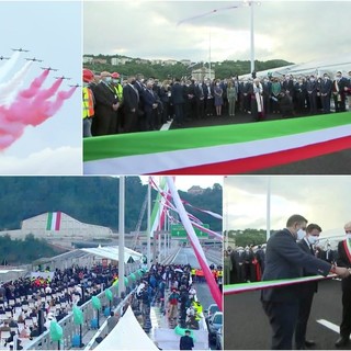 La Liguria è di nuovo unita, il nuovo ponte San Giorgio è realtà. Bucci: "Genova sia modello e messaggio per l'Italia" (FOTO e VIDEO)