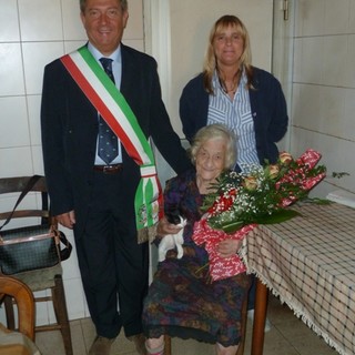 Dego in festa per la centenaria Luigia Ghione