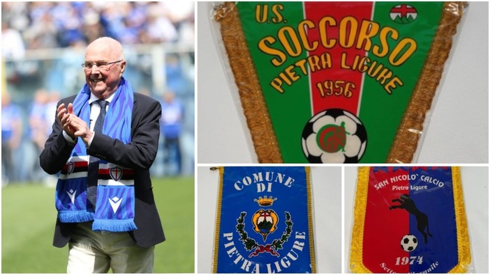 Calcio. Anche tre gagliardetti di Pietra Ligure tra i cimeli di Eriksson messi all'asta per ripianare i debiti col fisco inglese Calcio. Anche tre gagliardetti di Pietra Ligure tra i cimeli di Eriksson messi all'asta per ripianare i debiti col fisco inglese