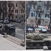 Savona, rimorchi con carri armati attraversano la città: curiosità e ansia dei savonesi
