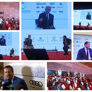 Salvini al convegno di Confindustria: "Liguria ostaggio dei cantieri, chiediamo il commissariamento immediato, modello Genova per tutta Italia" (video)