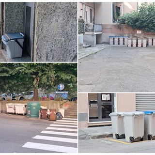 Porta porta a Savona, "spariti" i mastelli tra i tanti gruppi di bidoni condominiali