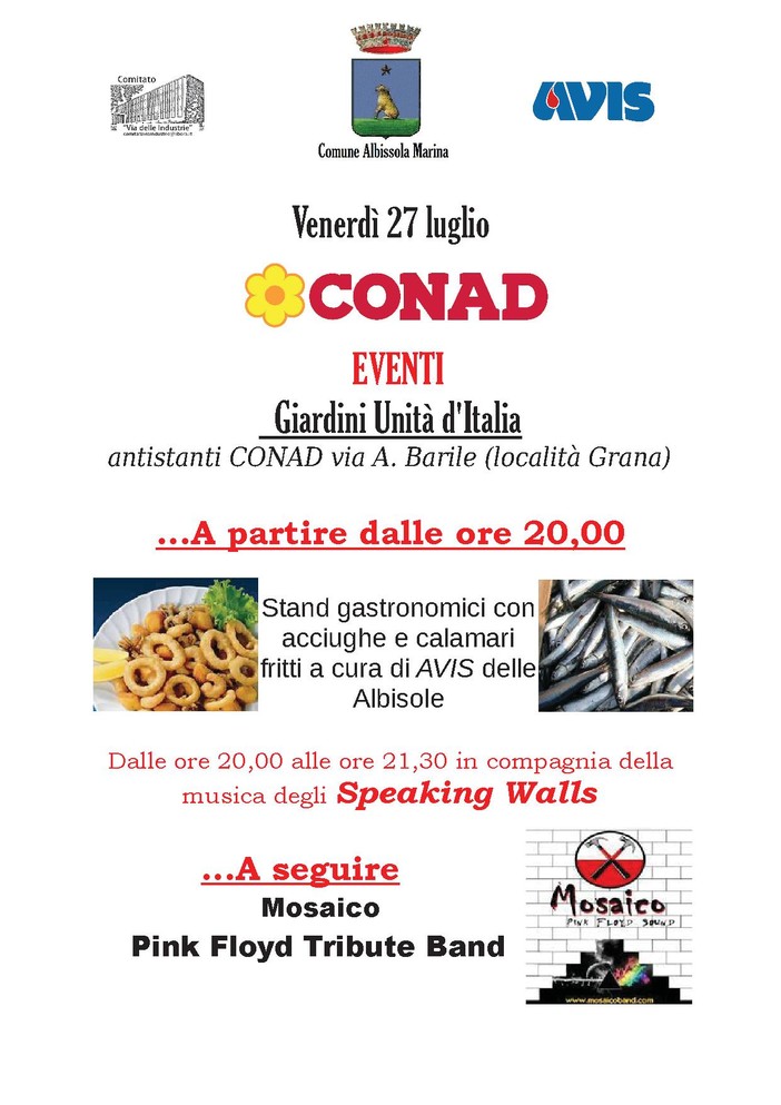 Albissola Marina: venerdì serata “Musica & Food” nei Giardini Unità d’Italia Albissola Marina: venerdì serata “Musica & Food” nei Giardini Unità d’Italia