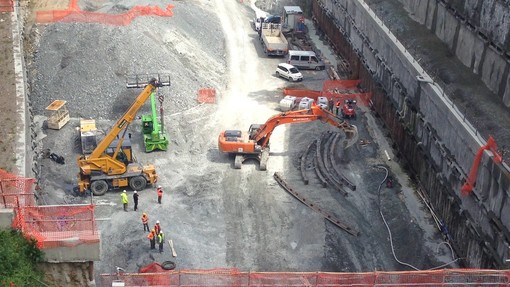 Crollano tre centine nel cantiere dell'Aurelia Bis a Savona: si preannunciano forti ritardi nel proseguo dei lavori